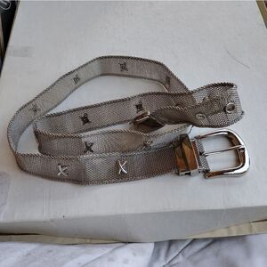 Vintage mesh metal belt